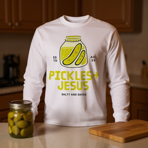 T-shirt à manches longues Pickles Jesus Salty And Saved - Product Image 3