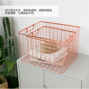 <strong>Storage</strong> <strong>Baskets</strong> <strong>Gold</strong> Luxury Nordic Modern Bathroom Clothes Laundry Mesh Metal Wire Kitchen Home Organize Other <strong>Storage</strong> <strong>Baskets</strong> - Product Image 4