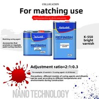 Kit de peinture miroir haute brillance Koloch, vernis transparent UV couleur vive, revêtement liquide transparent incolore haute dureté pulvérisé