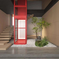 Nouvel ascenseur hydraulique vertical compact pour villa, maison, extérieur, 2 personnes, ascenseur résidentiel externe