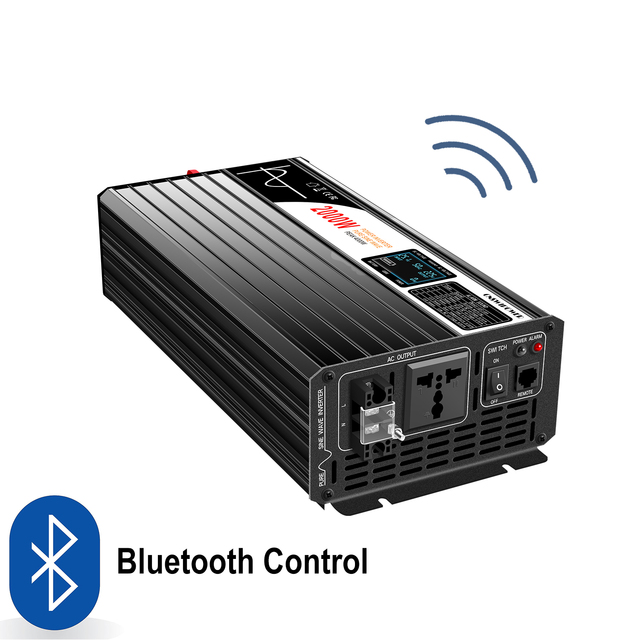 2000W Pure Sine Wave Inverter Power Inverter Dc12v/24V/48V Ac 110V 220V Solar Inverter&converter