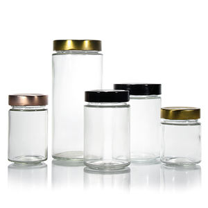 <span class=keywords><strong>Pot</strong></span> en verre rond <span class=keywords><strong>vide</strong></span> à large bouche <span class=keywords><strong>Pot</strong></span> Mason de 8oz avec double couvercle hermétique pour <span class=keywords><strong>confiture</strong></span> alimentaire Cornichon au miel - Product Image 3