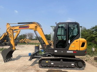 Excavatrice sur chenilles XE60G PRO de 6 tonnes, machine de construction à chenilles en caoutchouc