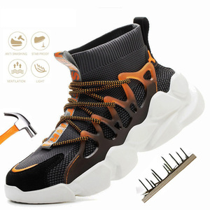 Botas de seguridad para el trabajo para hombre y mujer, zapatillas ligeras e informales indestructibles, zapatos de seguridad deportivos - Product Image 1