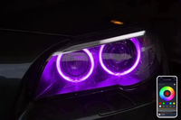 Module LED DRL RVB coloré 12V 12W avec application mobile et télécommande pour BMW F10 2014-2017 et modèles ultérieurs
