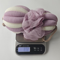 Nouvelle brosse de bain exfoliante en forme de fleur avec éponge loofah et gant pour le spa