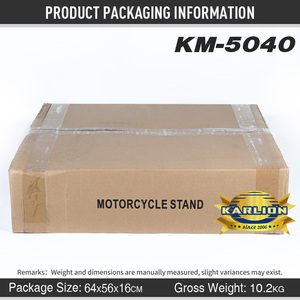 Support de Moto en Acier de Taille Moyenne KARLION, Support de Stationnement Sécurisé, Transport, Stabilité, Support de Levage de Moto Avant, Universel, Sport - Product Image 4