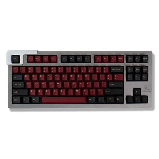 PBT Doubleshot Keycaps Red Samurai Cherry Profile Keycap 168 Keys Set for Mx Switch Mechanical Gaming Keyboard