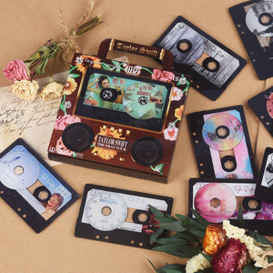 Ensemble d'aimants de réfrigérateur en acrylique NFC personnalisés <span class=keywords><strong>Taylor</strong></span> <span class=keywords><strong>Swift</strong></span> Eras Tour, en forme de cassette musicale, avec fonction de lecture automatique, cadeau de collection pour fans - Product Image 1