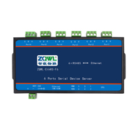 Server Seriale Ethernet RS485 Isolato a 6 Porte, Modulo Industriale ARM9 Linux, Supporto Modbus TCP/UDP, 9-36V DC, Configurazione Web