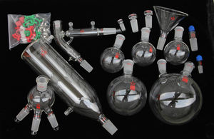 Kit de destilación de ruta corta de vidrio Sraylab con trampa fría y manto de calentamiento magnético 2000ml - Product Image 3