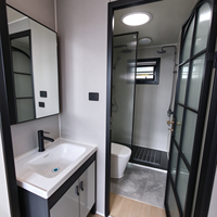 Villa préfabriquée de luxe extensible de 40 pieds, écoénergétique et personnalisable, installation facile pour villa familiale et hébergement de glamping