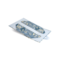 Boîte de rangement cosmétique en carton avec fermeture magnétique personnalisée, en stock, impression offset recyclée, avec poignée en ruban