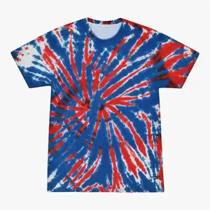 Custom Tie Dye Sublimation Printing T Shirts Polyester Thin Cheap Colorful Tshirts Custom Mens Tye Dye T-shirts