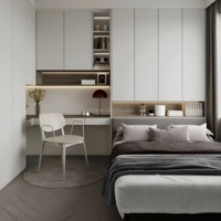 Einfacher Stil Multifunktionales Tatami Integriertes Bett-Kleiderschrank-Set, Kinderzimmer-Möbelset mit Kommode, Direktvertrieb OEM & ODM