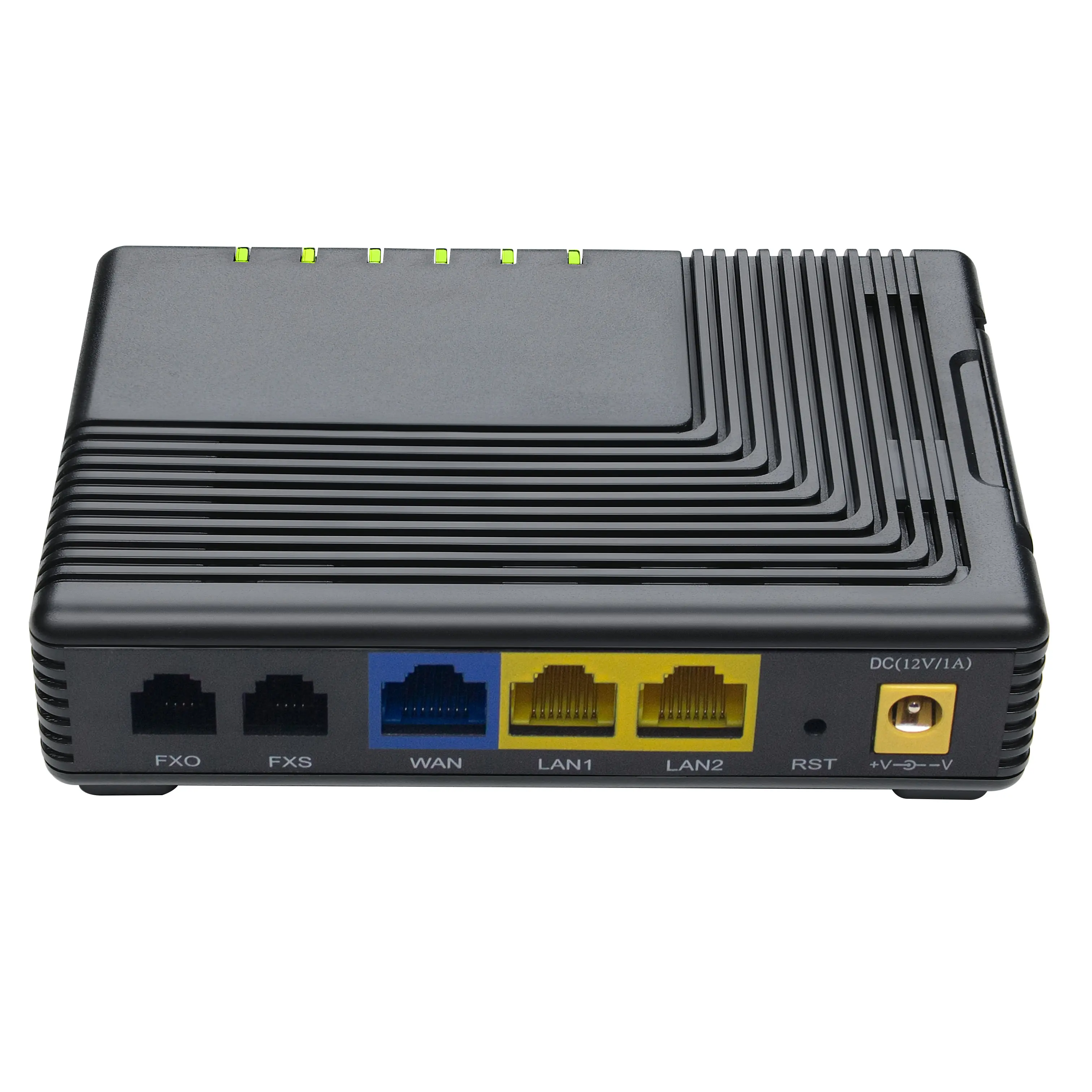 Adaptor VOIP FTA5111 dengan 1 FXS & FXO 1SIP Line VoIP Gateway Router Menghubungkan Telepon Analog dengan Dukungan Panggilan Telepon IP