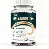 Bonbons à la mélatonine en gros pour OEM, supplément de sommeil halal végétarien sans sucre pour adultes, marque privée