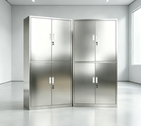 Armoire de classement en acier inoxydable robuste de 0,5 à 1,2 mm, H1800W900D400mm, armoire de rangement de bureau verrouillable
