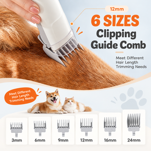 Guantes Profesionales para el Cuidado de Mascotas, Rodillos para Eliminar el Pelo, Cortadora Inalámbrica de 2.5L para Perros y Gatos, 3 Modos de Succión, Bajo Ruido, 5 Herramientas - Product Image 3