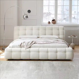 Cama Moderna Tapizada en Tela de Último Diseño, Cama Doble Suave de Alta Calidad, Estructura de Cama King y Queen Size, Muebles de Dormitorio Bonitos - Product Image 3