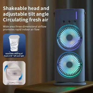 Ventilateur de climatisation rechargeable à bas prix avec télécommande, <span class=keywords><strong>brumisateur</strong></span> et humidificateur pour usage extérieur, voiture et bureau - Product Image 5