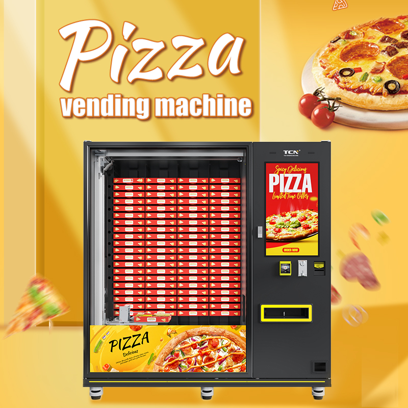 TCN 24/7 Self-Service Pizza Vending Machine Automatic Heating Fast Pizza Making Vending