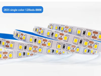 Bande lumineuse LED intelligente SMD 2835 60 LED/m 120 LED 240 LED 10 mm 12 mm 3000K/4000K/6000K Ra80 DC12V/24V IP20/IP65/IP67