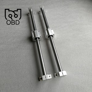 Trilho guia linear do tubo de aço contínuo com plataforma óptica cilíndrica da corrediça do eixo e componente do rolamento do núcleo - Product Image 3