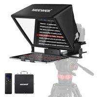 NEEWER Téléprompteur X16B avec télécommande/application RT113, écran HD 17 pouces, trépied en alliage d'aluminium, perche télescopique pour selfie