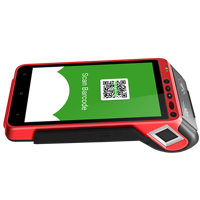 POS seluler Android portabel, Terminal POS seluler 5.5 inci dengan Printer bawaan Z100