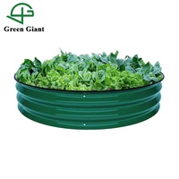 Jardinière en métal galvanisé moderne de 8 "de haut, lit de jardin surélevé modulaire pour la maison, la pépinière de légumes pour la conception de jardin de centre commercial