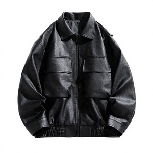 Blouson Bomber Ample en Polyester/Coton Enduit de Haute Qualité avec Col Rond et Fermeture Éclair sur le Devant, Logo Placé, Collection Printemps - Product Image 2