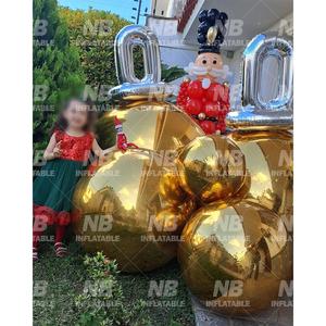 Gold High Quality Inflatable Balloon <b>Mirror</b> <b>Ball</b> Sphere PVC Reflective Waterproof for Brand Celebrations Customized Hanging Infl - Product Image 3