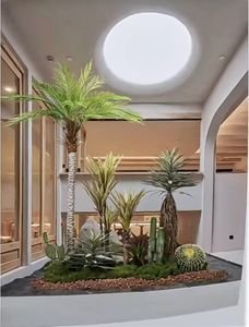 M667 Maison Jardin Hôtel Décor Intérieur Extérieur Décor Paysage de Terre Arbre Soie Plantes Artificielles Décoration - Product Image 2