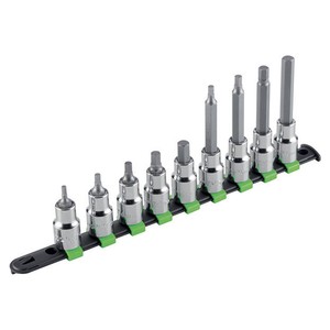 Juego de puntas de destornillador FG 150H S9, 8 piezas, métricas, Torx y hexagonales, para herramientas de reparación automotriz - Product Image 1