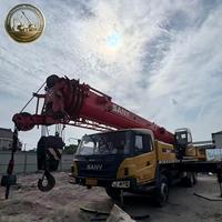 Meilleure Offre Grue sur Camion SANY STC250E5 d'Occasion, Grue Mobile de 25 Tonnes en Bon État pour Travaux d'Érection de Poutres de Pont