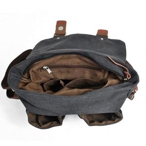 Sac à bandoulière vintage en toile et nylon pour appareil photo reflex numérique (DSLR/SLR) - Fabrication certifiée BSCI - Product Image 5
