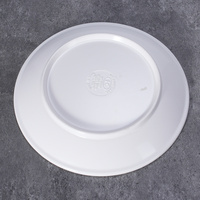 Assiettes et bols ronds en mélamine noire mate réutilisables de haute qualité, vaisselle de restaurant colorée pour plats de steak, vente en gros