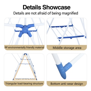 Tendedero Plegable Tipo Ala de Gaviota, Ahorra Espacio, Soporte Metálico <span class=keywords><strong>para</strong></span> Ropa, Portátil, Multicapa, Ajustable - Product Image 2
