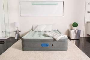 سرير هوائي للسيارة من بيستواي 69069 مصنوع من البي في سي الحديث مع مضخة مدمجة للمنزل والصالة الرياضية والفندق، تصميم قابل للطي للاستخدام الخارجي - Product Image 4