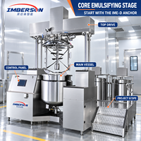 Ligne de production cosmétique clé en main IME-D 3000-5000L avec automatisation PLC, réservoirs, tuyauterie, remplissage, connexion, émulsifiant sous vide