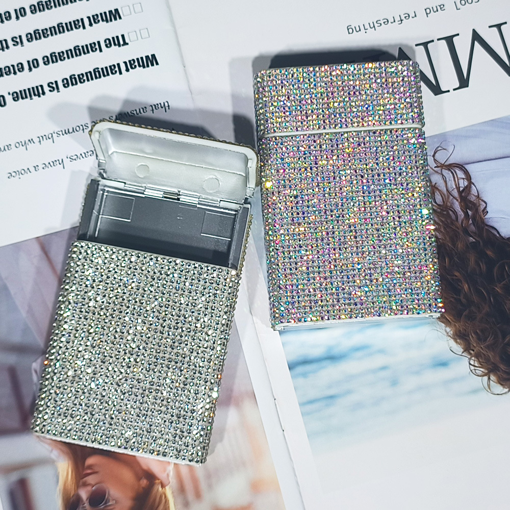 bling cigarette case Diamond-encrusted Women's Cigarette Case