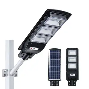 Lampadaire solaire LED tout-en-un intégré, étanche IP65, ABS 30W 60W 90W