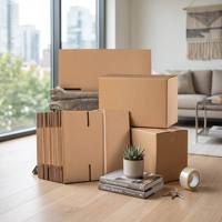 Boîtes d'expédition à double paroi en carton ondulé brun de 2 mm avec fermeture magnétique, logo personnalisé en relief, matériaux recyclés pour cadeaux