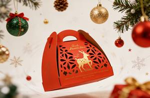 Caja de Regalo Portátil de Cartón con Estampado en Dorado y Diseño Calado - Embalaje de Lujo Certificado por FSC ISO9001 y SMETA de Vietnam, Tamaño Personalizado - Product Image 2