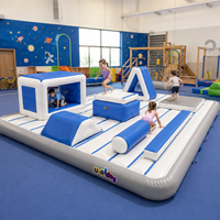 Tapis de jeu gonflable personnalisé pour enfants, tapis d'obstacles de parkour pour aire de jeux intérieure et jardin