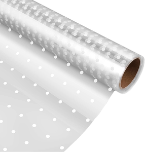 Rouleau de <span class=keywords><strong>film</strong></span> d'emballage cadeau OPP transparent de qualité alimentaire, résistant à l'humidité, 15m x 40cm, souple, transparent, pour emballage protecteur avec logo, idéal pour les fêtes - Product Image 3
