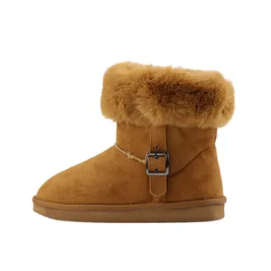 Botas de nieve para mujer y niña, botas de plataforma modernas a la moda, botas de invierno