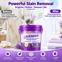 Deterjen Bubuk 4.5kg Aroma Lavender Formula Terkonsentrasi Daya Bersihkan Kuat Perawatan Kain Lembut Merek Kustom