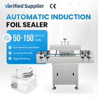 Machine de scellage à bande continue automatique à induction de feuille d'aluminium pour bouteille en plastique